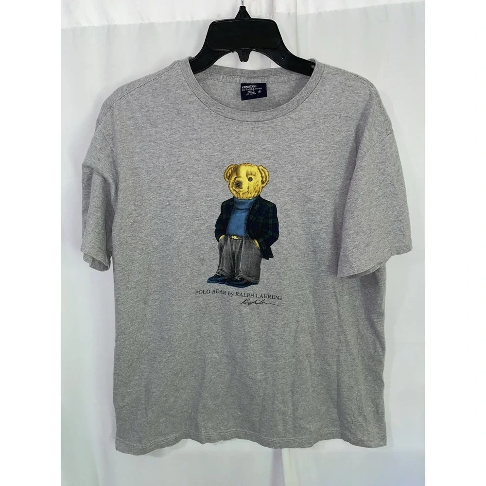 Vintage 90s Polo by Ralph Lauren Preppy/Blazer Polo Bear T Shirt Mens Medium